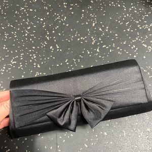 Black Satin Clutch
